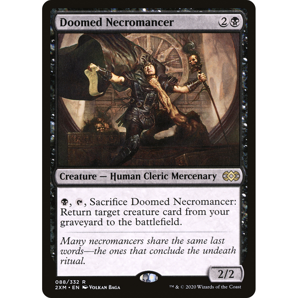 Doomed Necromancer (2XM-088) - Double Masters Foil