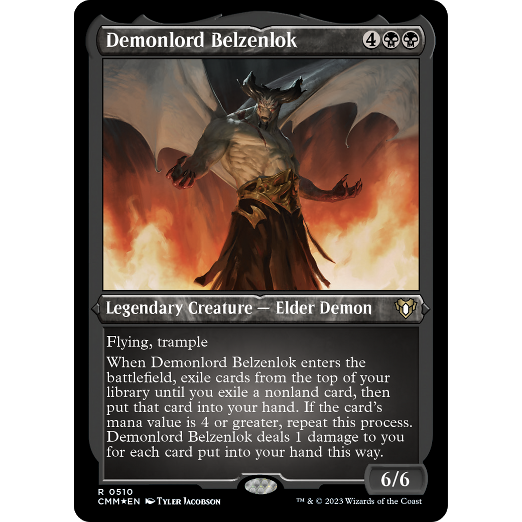 Demonlord Belzenlok (CMM-510) - Commander Masters Etched Foil