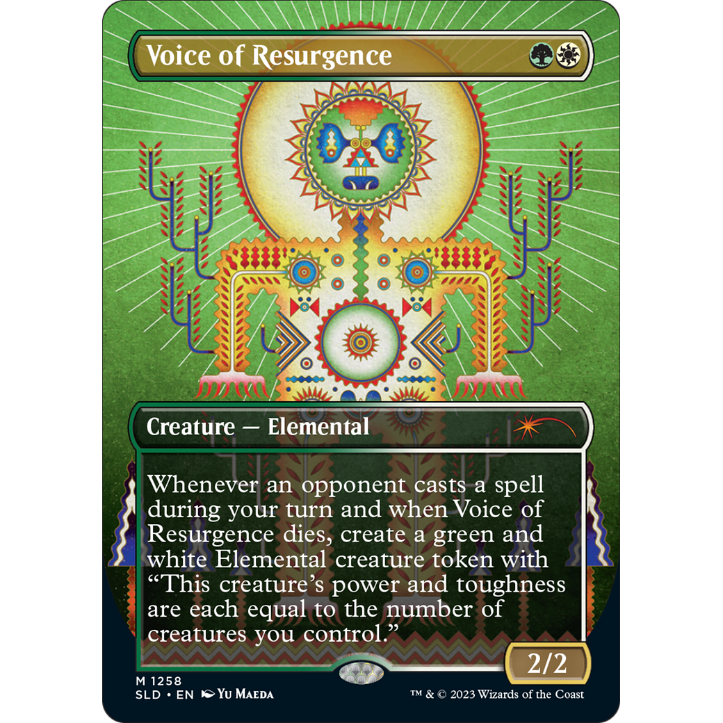 Voice of Resurgence (SLD-1258) - Secret Lair Drop (Borderless) Foil