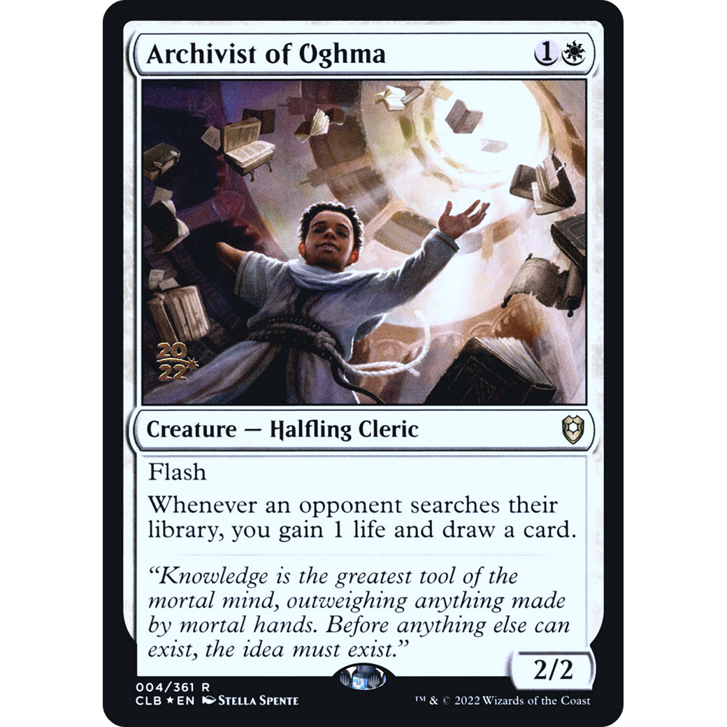 Archivist of Oghma (PRE-04S) - Battle for Baldur's Gate Promos Foil