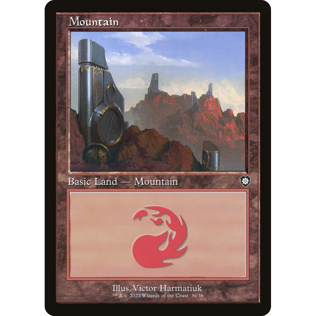 Mountain (36) (Retro Frame) (BRC-036) - The Brothers' War Commander