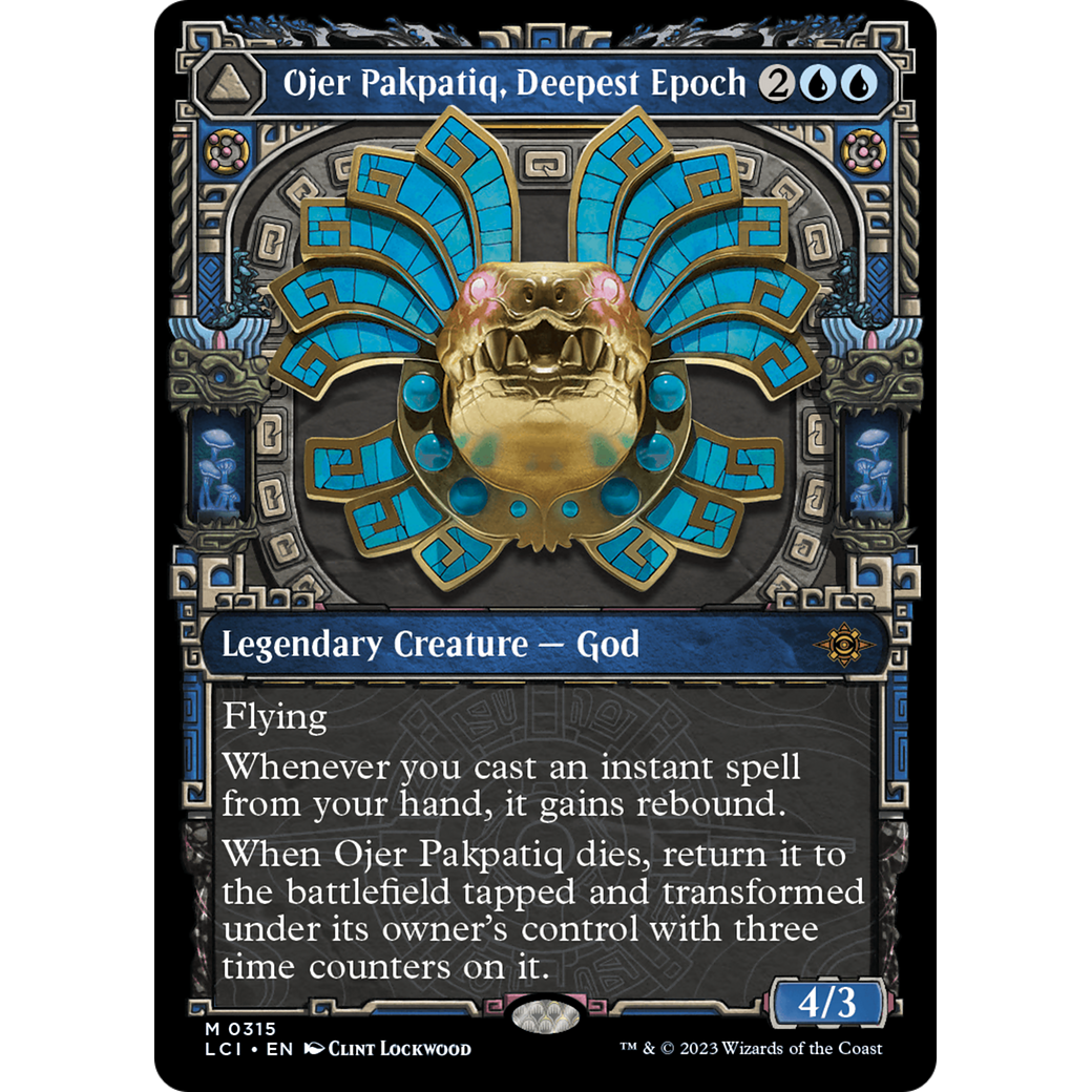 Ojer Pakpatiq, Deepest Epoch // Temple of Cyclical Time (LCI-315) - The Lost Caverns of Ixalan: (Showcase) Foil