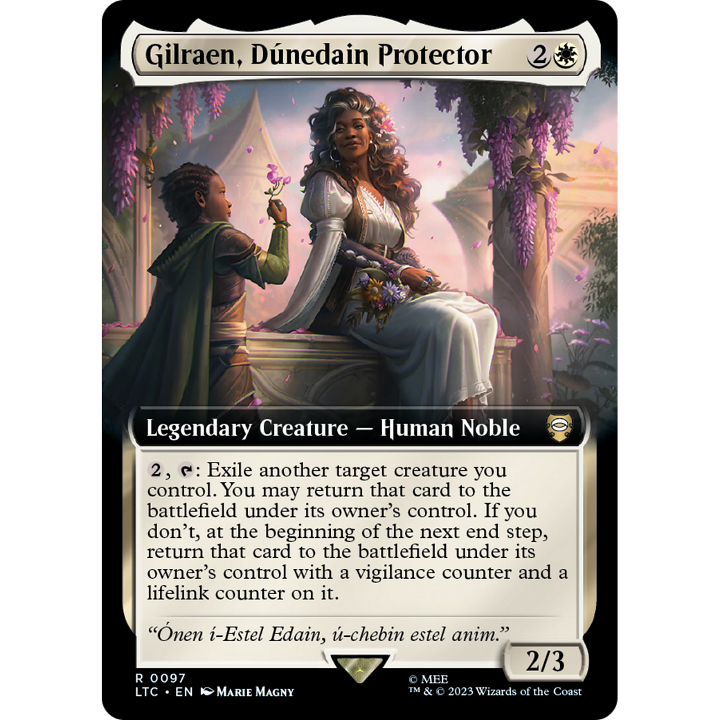 Gilraen, Dunedain Protector (Extended Art) (LTC-097) - Tales of Middle-earth Commander: (Extended Art) Foil