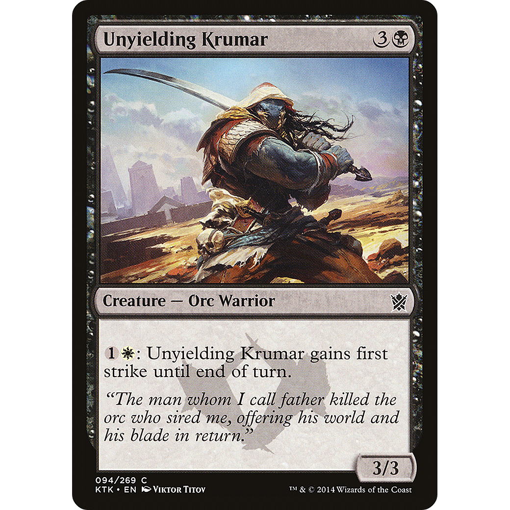 Unyielding Krumar (KTK-094) - Khans of Tarkir