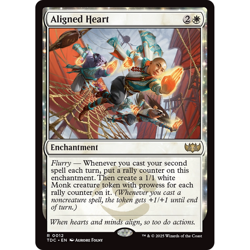 Aligned Heart (TDC-012) - Commander: Tarkir: Dragonstorm: (enchantment)