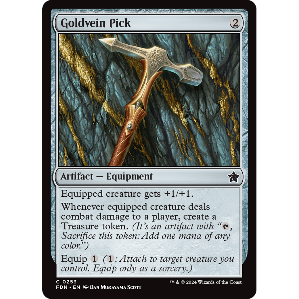 Goldvein Pick (FDN-253) - Foundations Foil