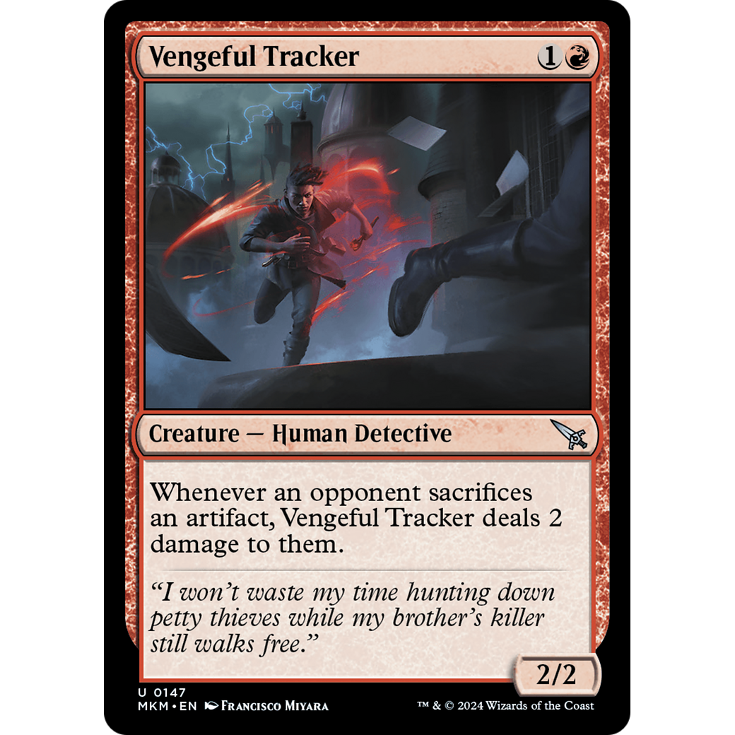 Vengeful Tracker (MKM-147) - Murders at Karlov Manor Foil