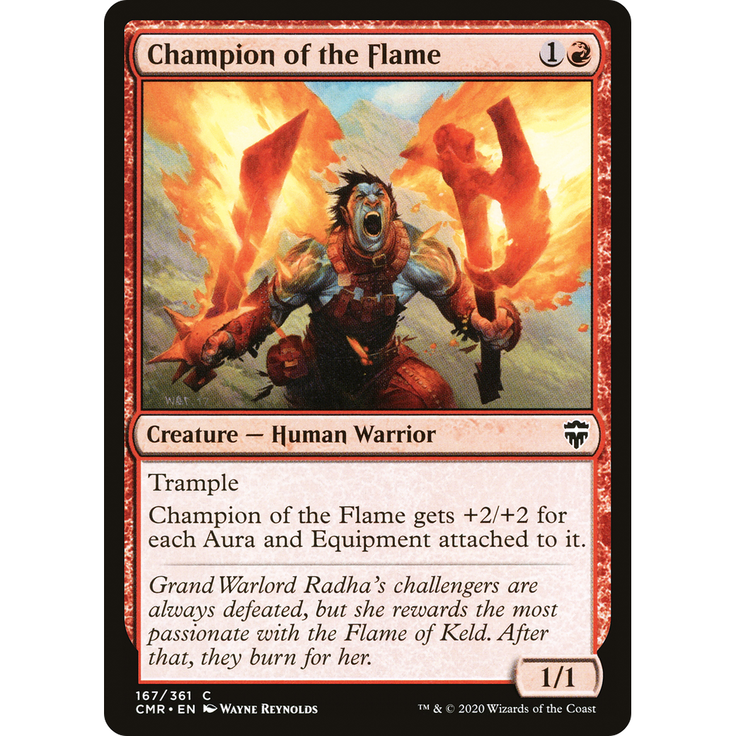 Champion of the Flame (CMR-167) - Commander Legends Foil