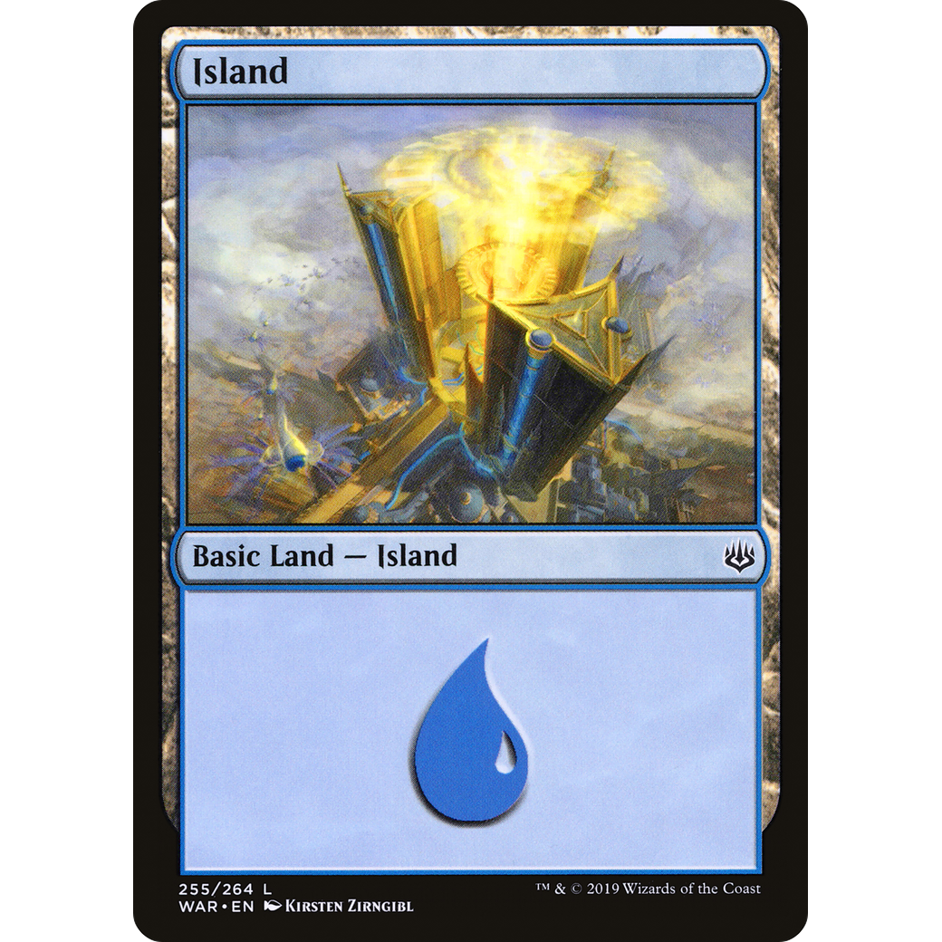 Island (255) (WAR-255) - War of the Spark Foil