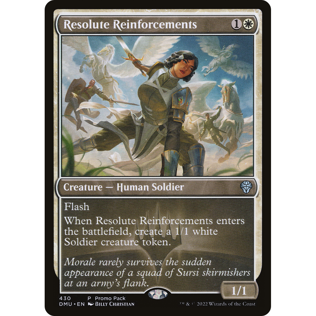 Resolute Reinforcements (PPDMU-430) - Dominaria United Foil