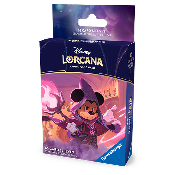 Lorcana: Reign of Jafar- Mickey Mouse, Wayward Sorcerer Card Sleeves Lorcana: Reign of Jafar- Mickey Mouse, Wayward Sorcerer Card Sleeves