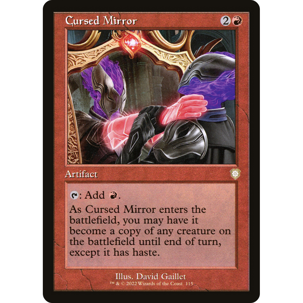 Cursed Mirror (Retro Frame) (BRC-115) - The Brothers' War Commander