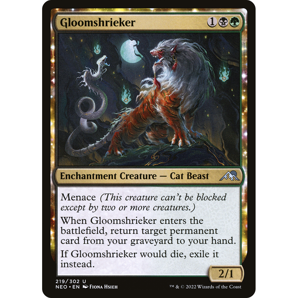 Gloomshrieker (NEO-219) - Kamigawa: Neon Dynasty: (enchantment) Foil