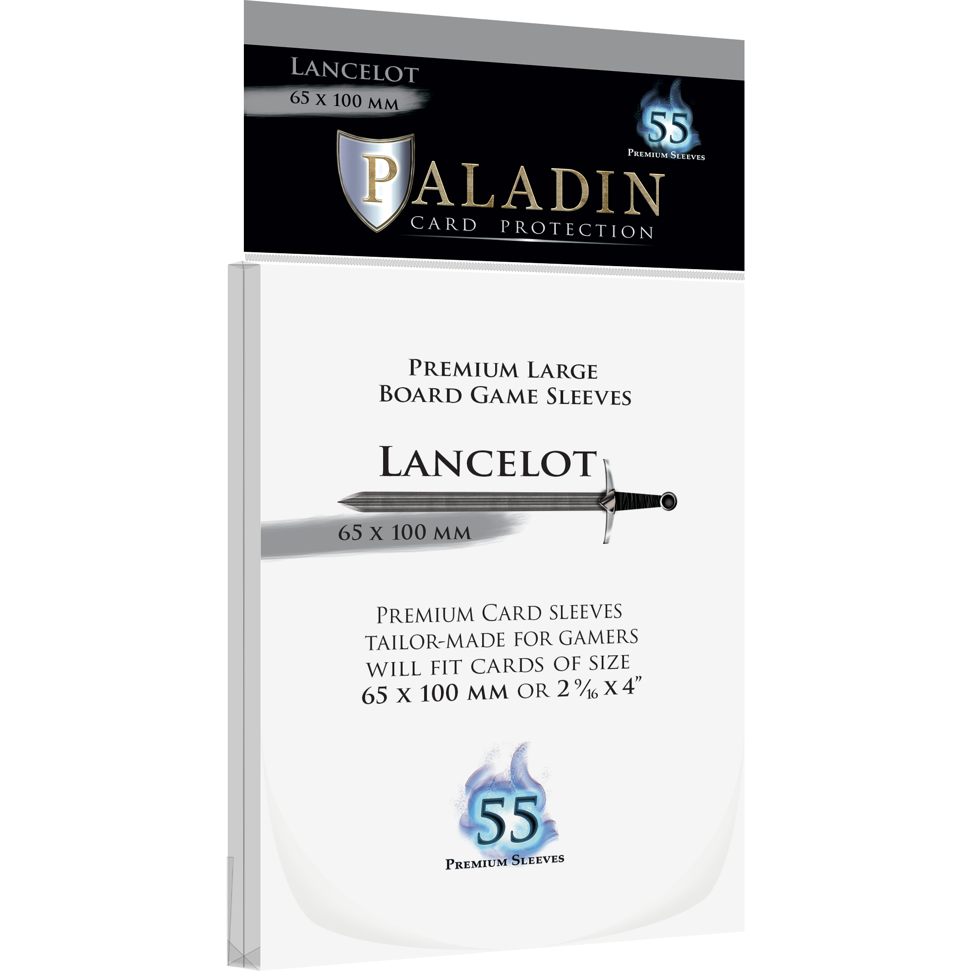 65x100mm card sleeves Paladin Board Game Sleeves: Lancelot (65x100mm)