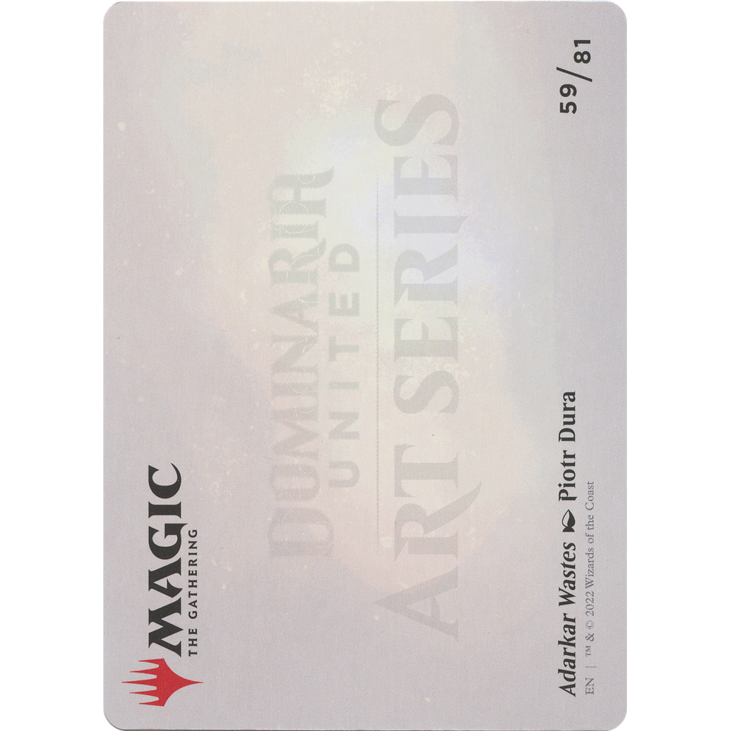 Adarkar Wastes // Adarkar Wastes (ADMU-059) - Dominaria United Art Series (Borderless) Foil