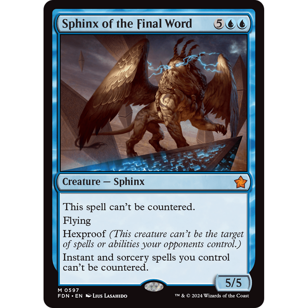 Sphinx of the Final Word (FDN-597) - Foundations