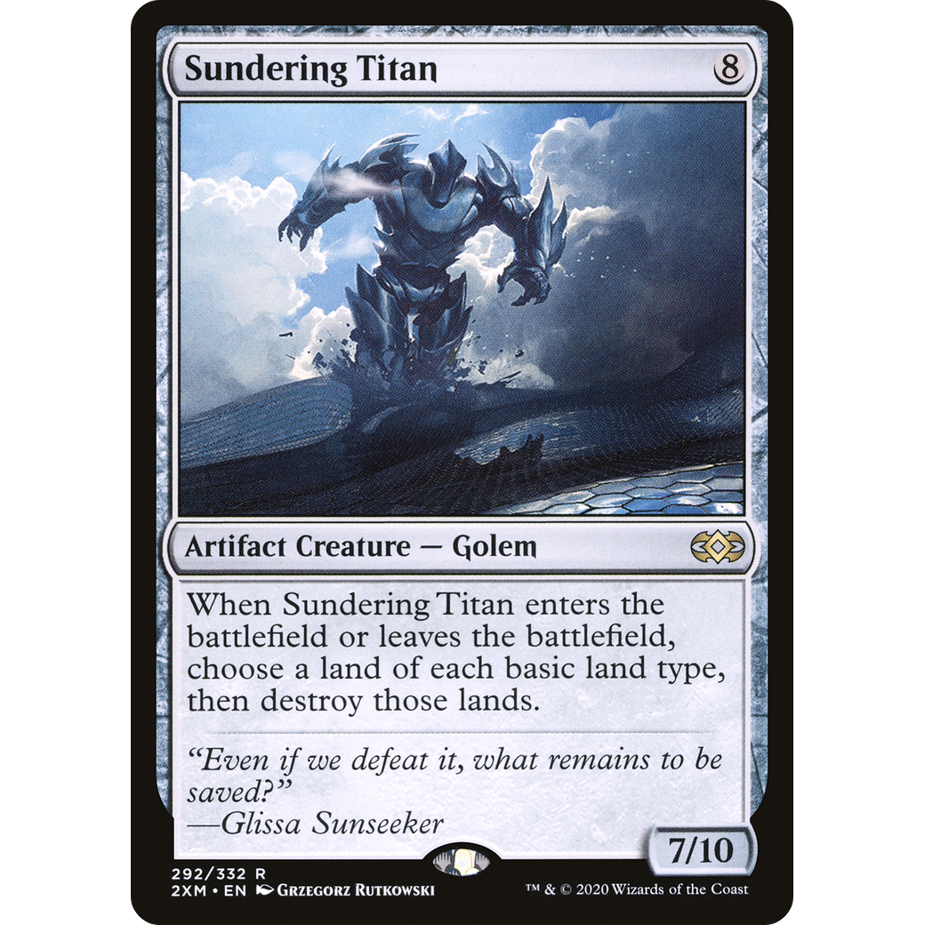 Sundering Titan (2XM-292) - Double Masters Foil