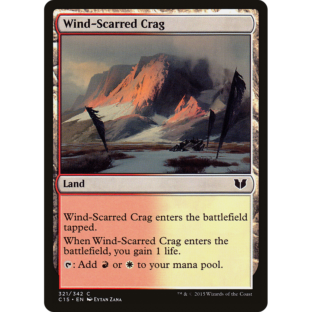 Wind-Scarred Crag (C15-321) - Commander 2015