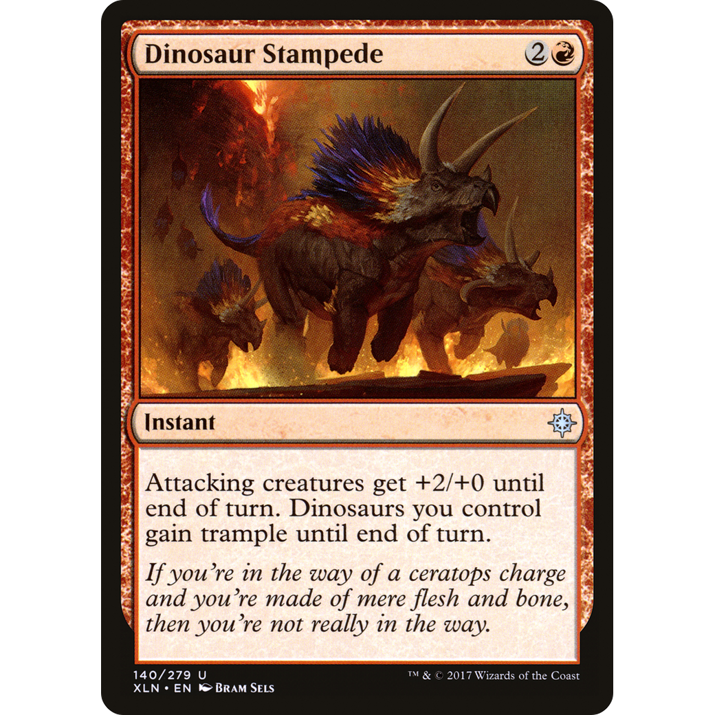 Dinosaur Stampede (XLN-140) - Ixalan Foil