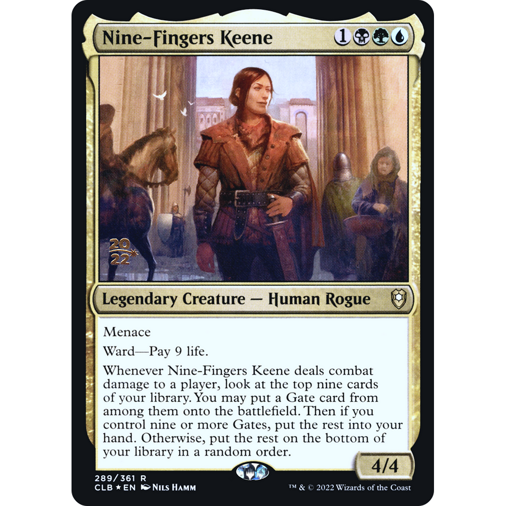 Nine-Fingers Keene (PRE-289S) - Battle for Baldur's Gate Promos Foil