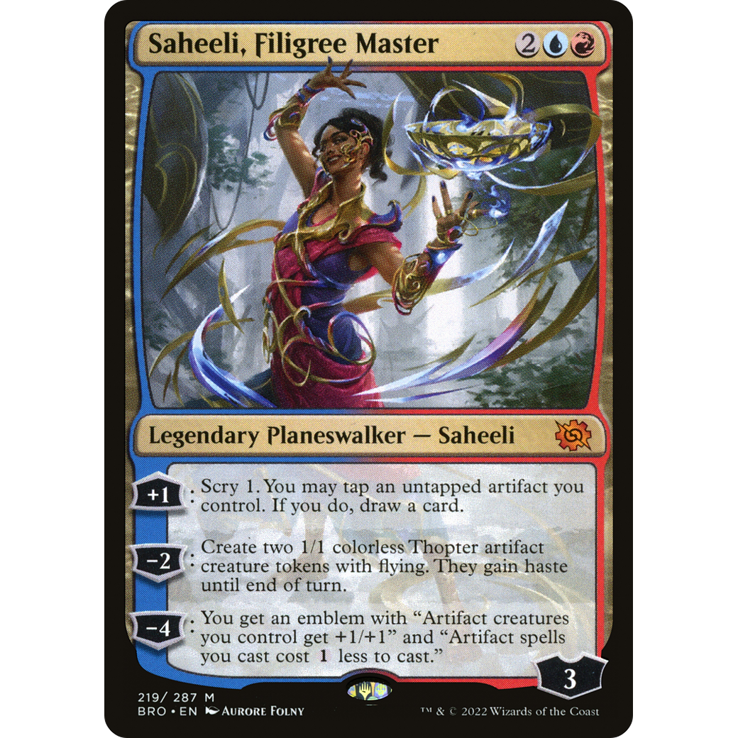 Saheeli, Filigree Master (BRO-219) - The Brothers' War Foil