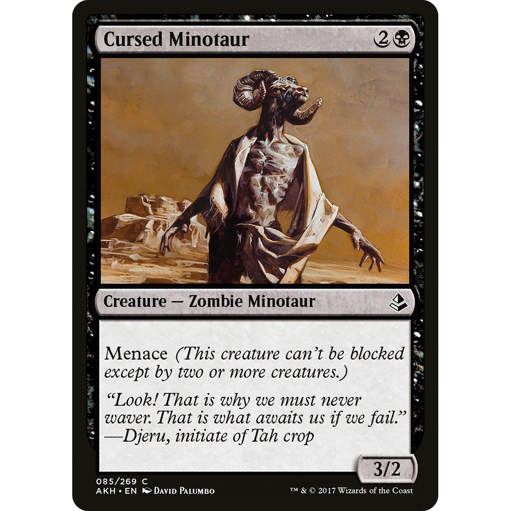 Cursed Minotaur (AKH-085) - Amonkhet Foil