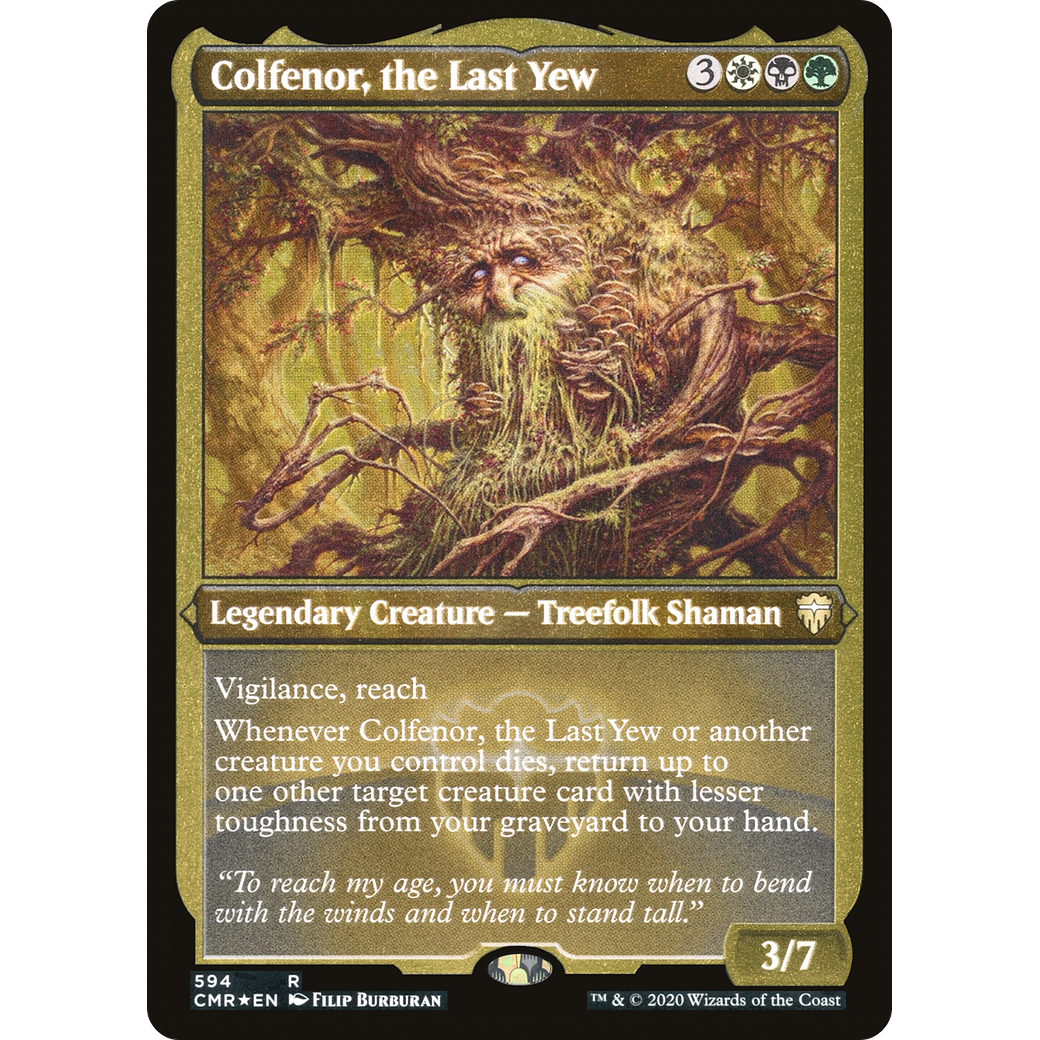 Colfenor, the Last Yew (Foil Etched) (CMR-594) - Commander Legends Foil