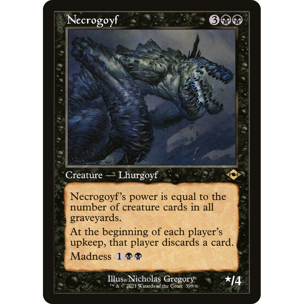 Necrogoyf (Retro Frame) (MH2-398) - Modern Horizons 2 Foil