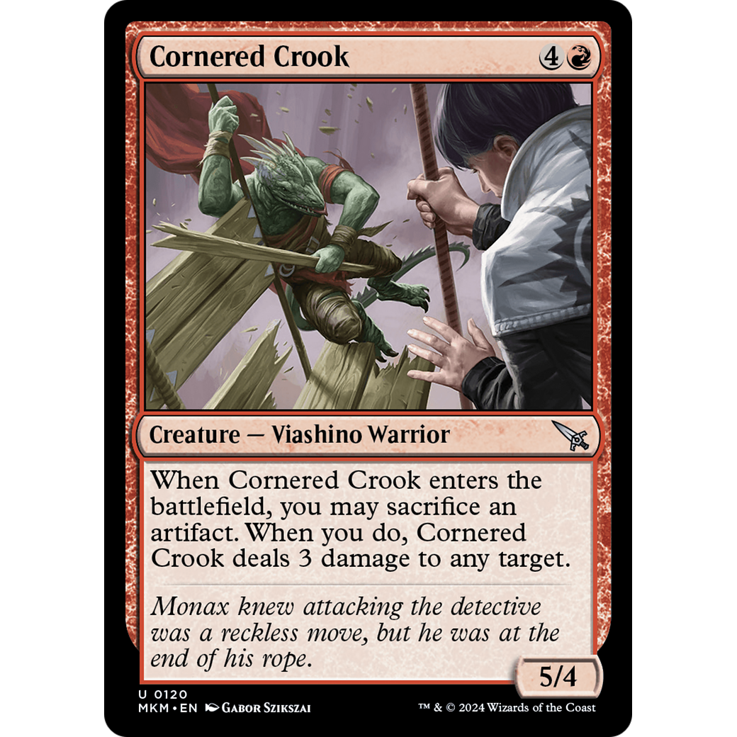 Cornered Crook (MKM-120) - Murders at Karlov Manor Foil