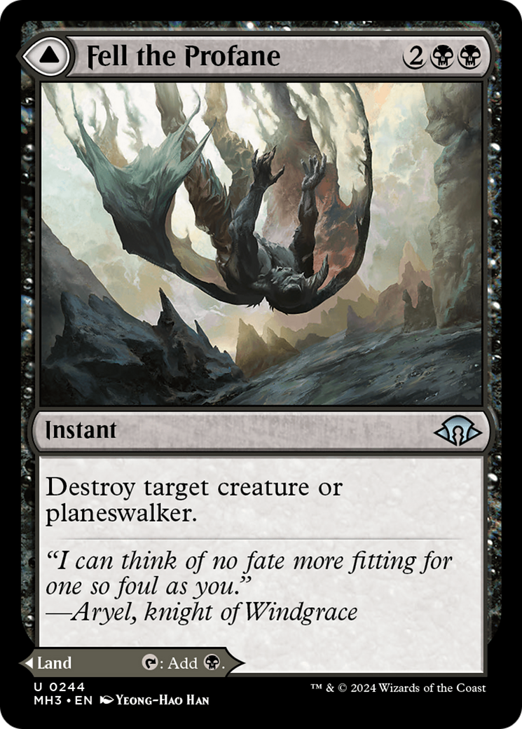 Fell the Profane // Fell Mire (MH3-244) - Modern Horizons 3