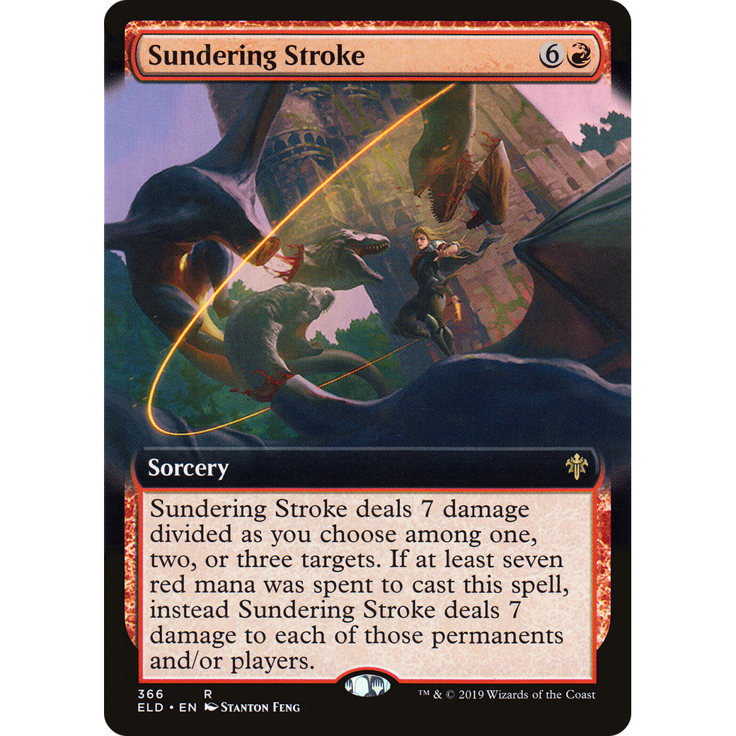 Sundering Stroke (Extended Art) (ELD-366) - Throne of Eldraine: (Extended Art) Foil