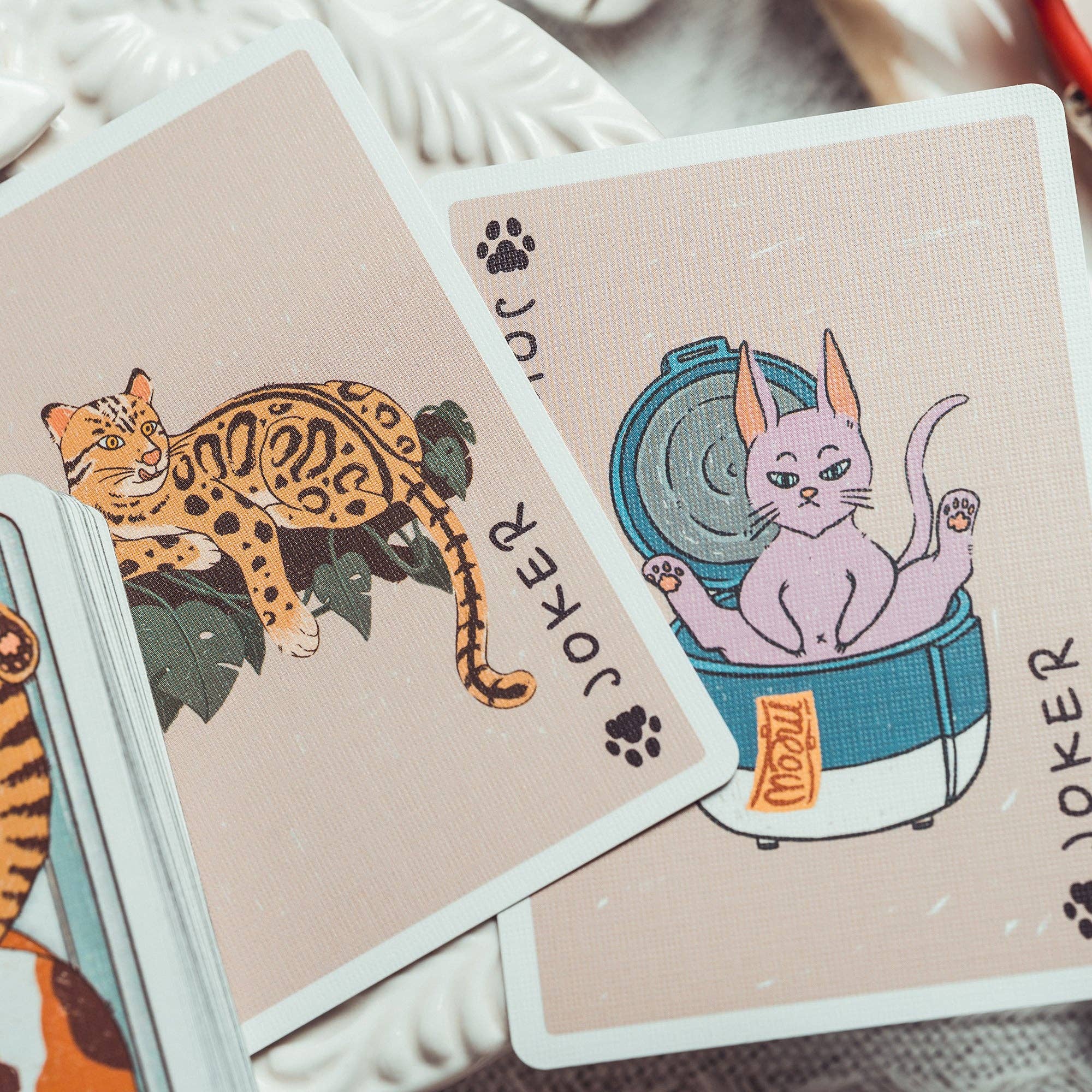 Naughty Dog & Liquid Cat Playing Cards: Liquid Cat