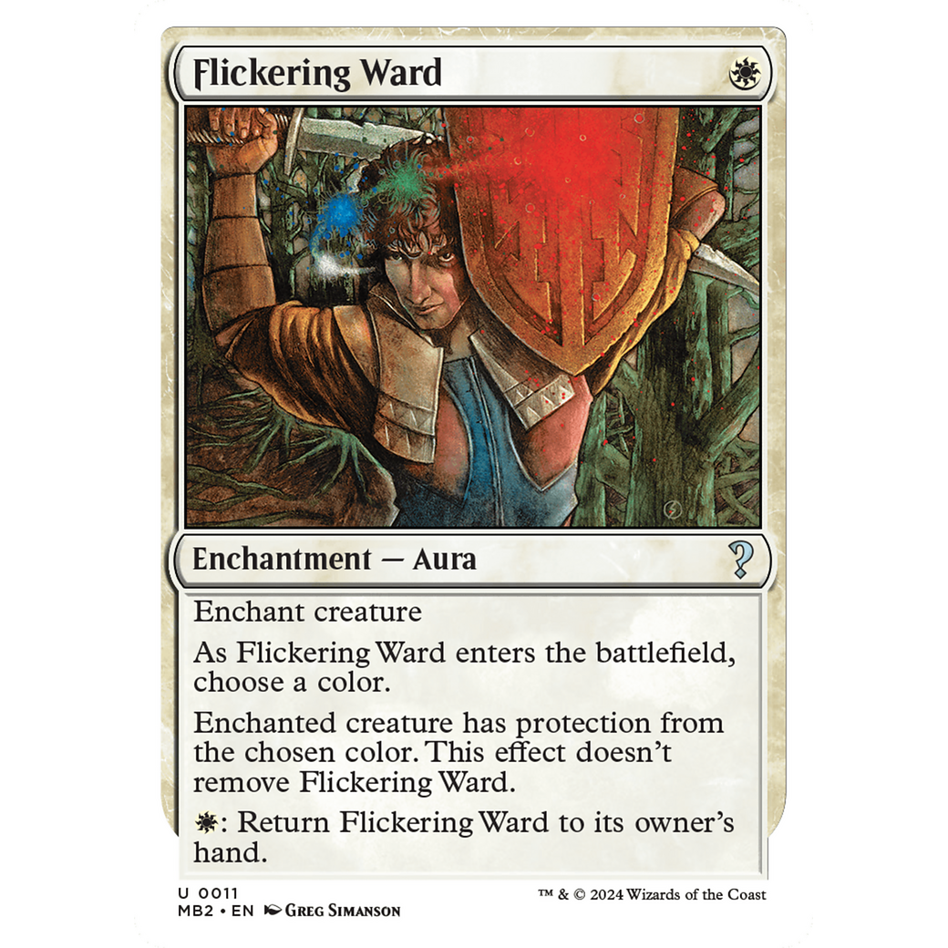 Flickering Ward (White Border) (MB2-011) - Mystery Booster 2