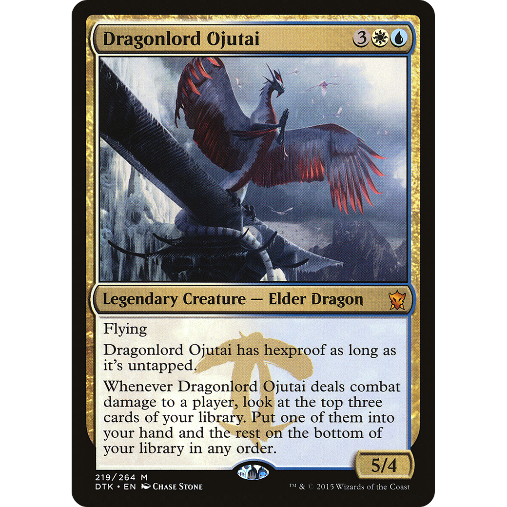Dragonlord Ojutai (DTK-219) - Dragons of Tarkir Foil