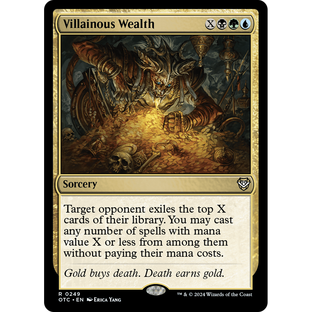Villainous Wealth (OTC-249) - Outlaws of Thunder Junction Commander