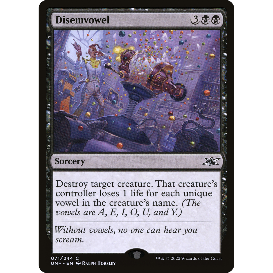 Disemvowel (UNF-071) - Unfinity Foil
