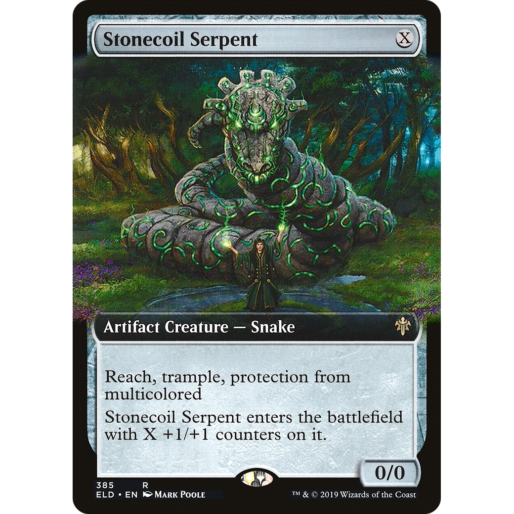 Stonecoil Serpent (Extended Art) (ELD-385) - Throne of Eldraine: (Extended Art)