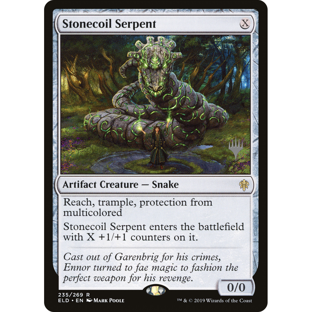 Stonecoil Serpent (PPELD-235) - Throne of Eldraine Promos