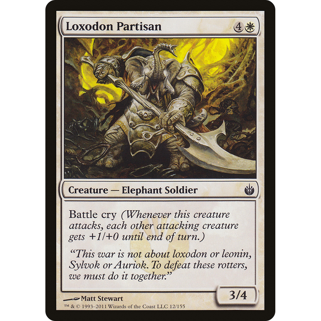 Loxodon Partisan (MBS-012) - Mirrodin Besieged
