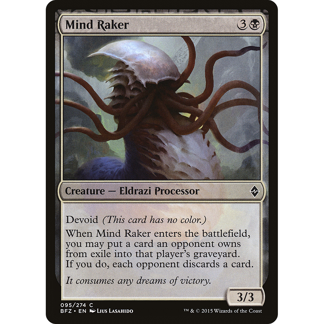 Mind Raker (BFZ-095) - Battle for Zendikar: (devoid) Foil
