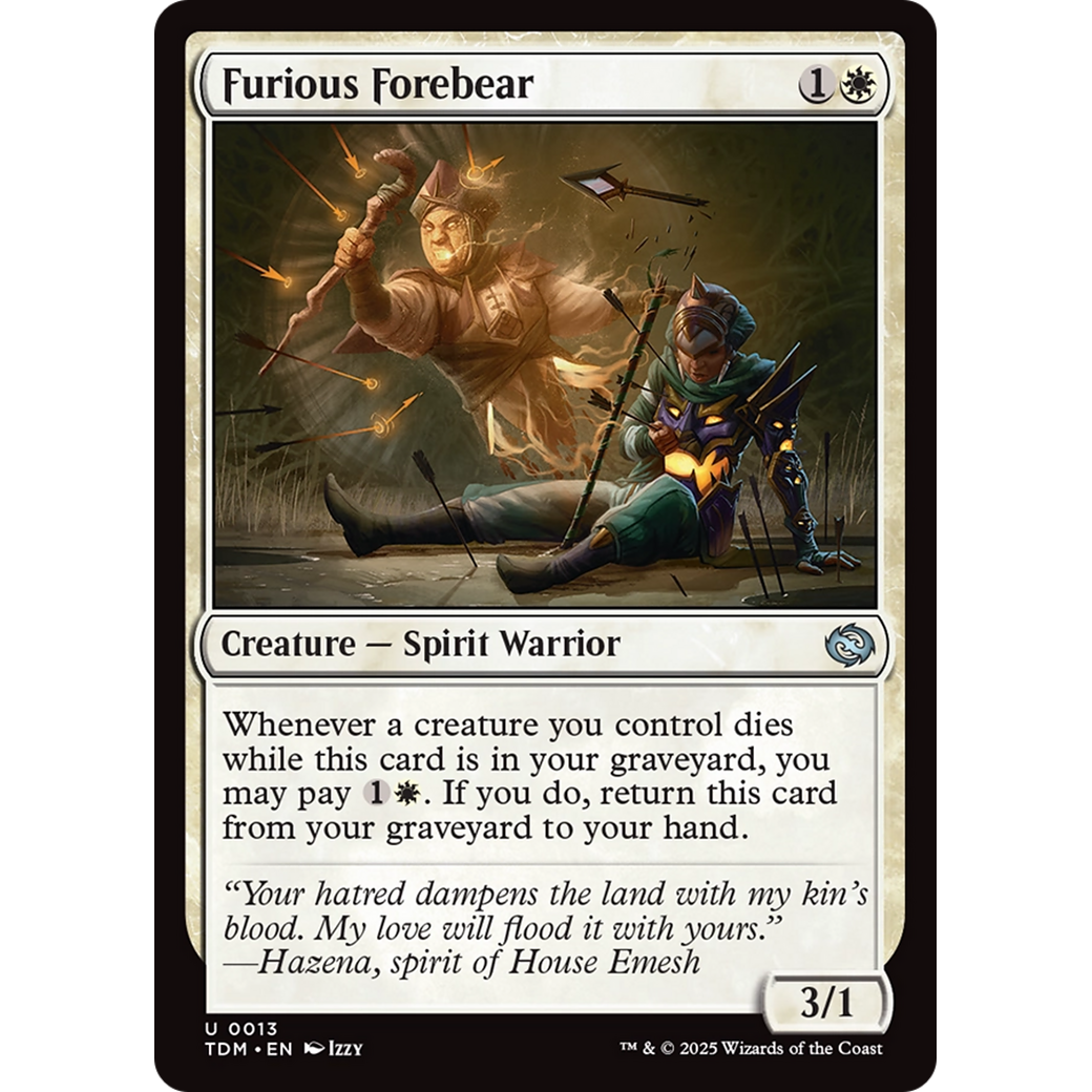 Furious Forebear (TDM-013) - Tarkir: Dragonstorm