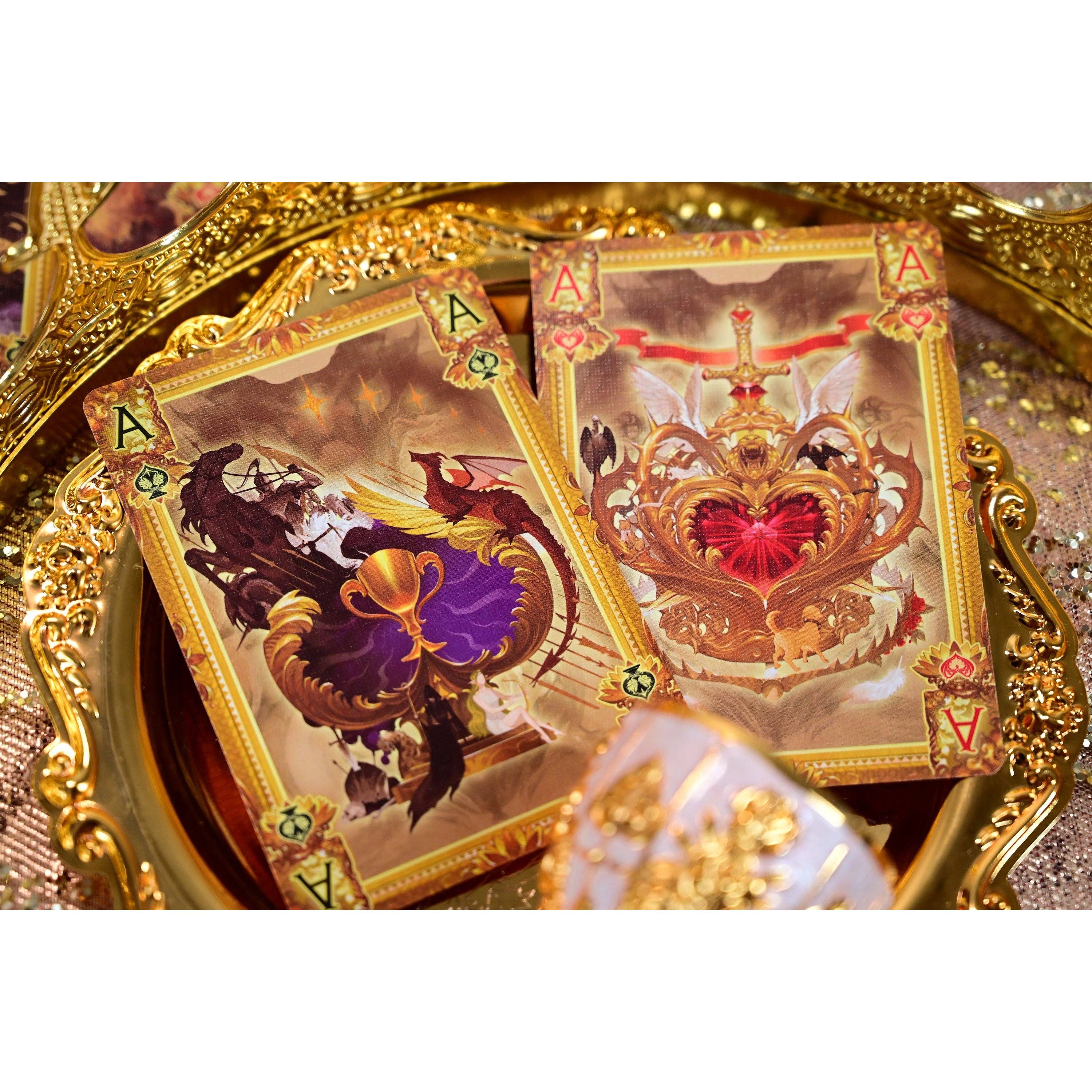 King Arthur Playing Cards V2: Excalibur: Golden Dawn (Standard)