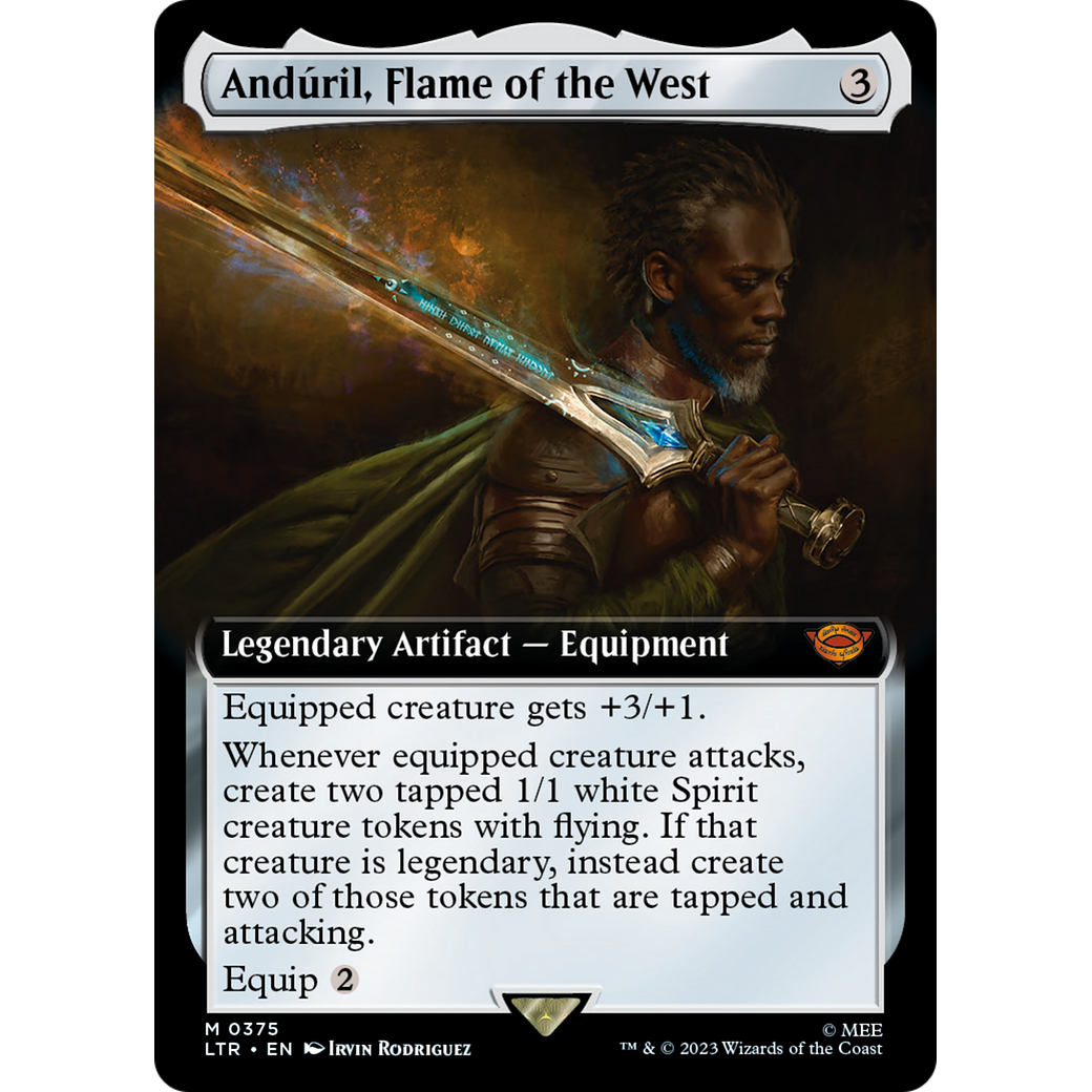 Andúril, Flame of the West (LTR-375) - The Lord of the Rings: Tales of Middle-earth: (Extended Art)