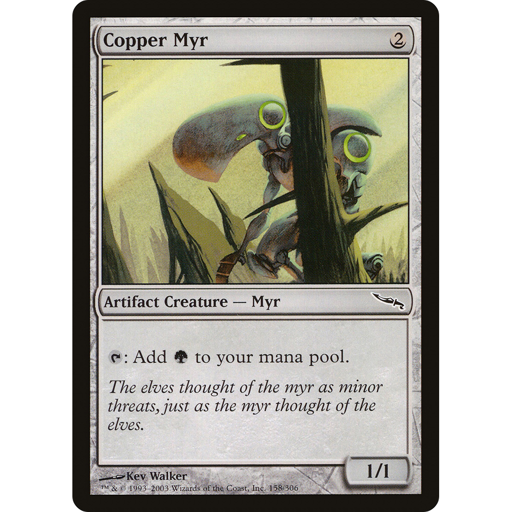 Copper Myr (MRD-158) - Mirrodin Foil