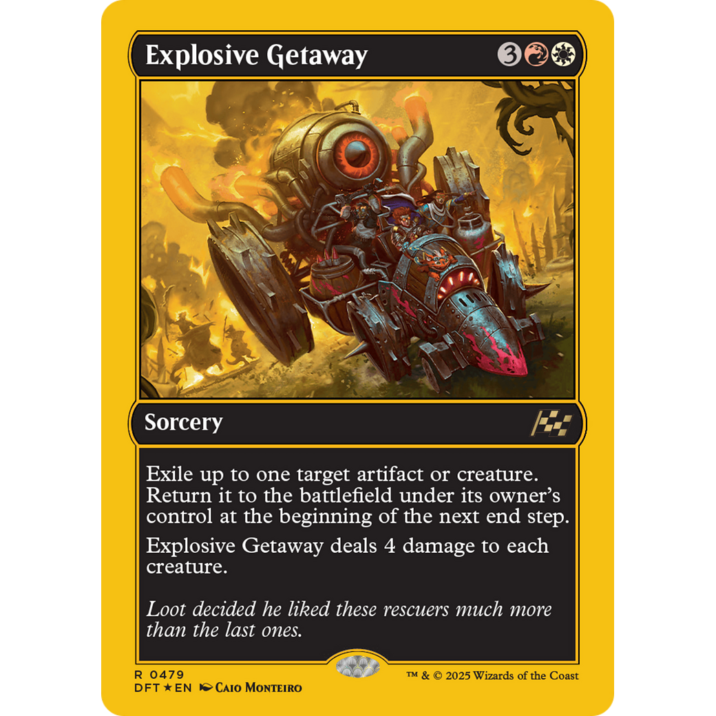 Explosive Getaway (DFT-479) - Aetherdrift Foil