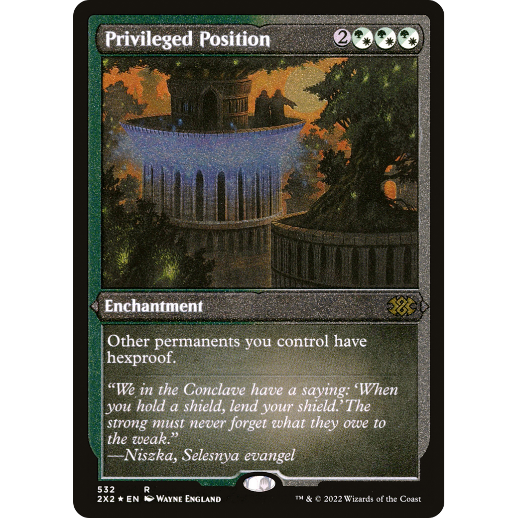 Privileged Position (Foil Etched) (2X2-532) - Double Masters 2022 Foil