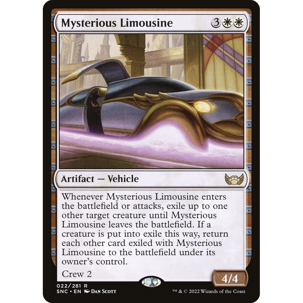 Mysterious Limousine (SNC-022) - Streets of New Capenna Foil
