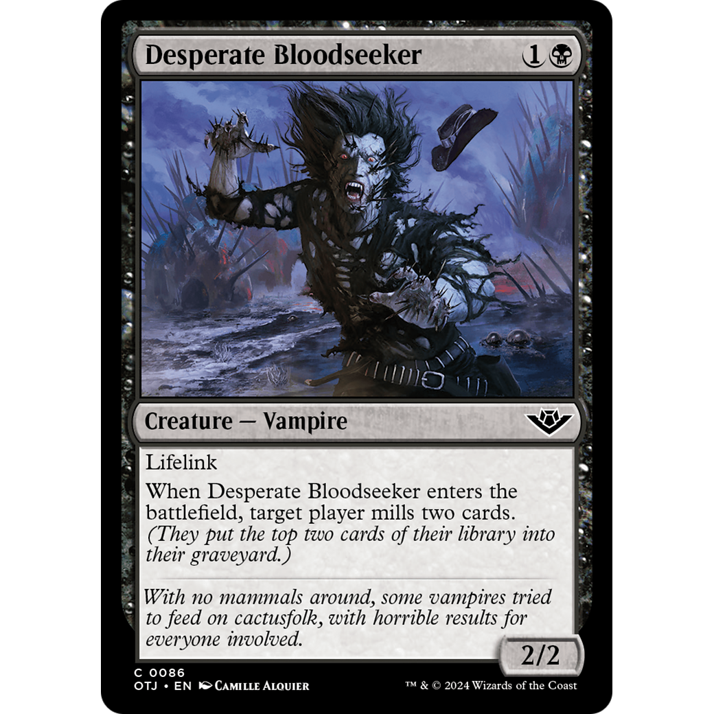 Desperate Bloodseeker (OTJ-086) - Outlaws of Thunder Junction