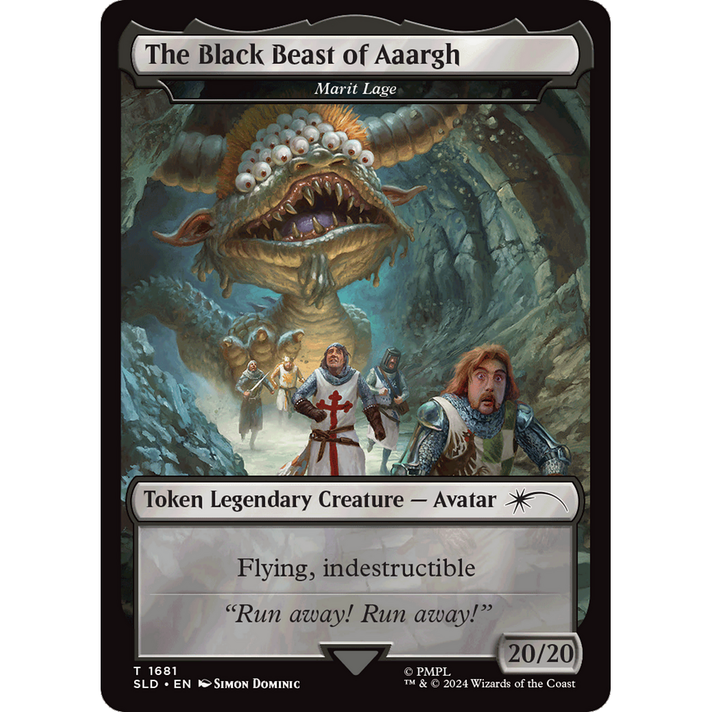 The Black Beast of Aaargh - Marit Lage Token (SLD-1681) - Secret Lair Drop / The Black Beast of Aaargh Foil