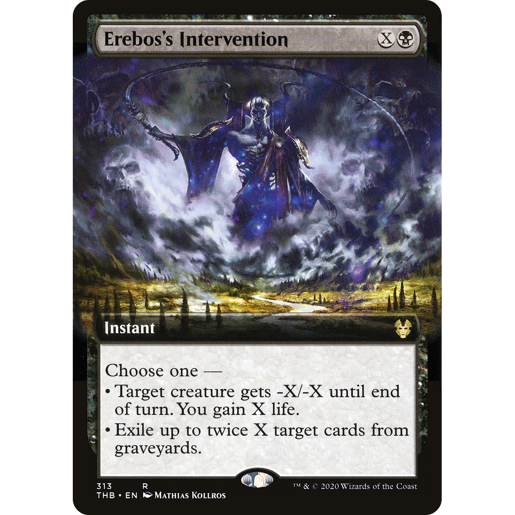 Erebos's Intervention (Extended Art) (THB-313) - Theros Beyond Death: (Extended Art)